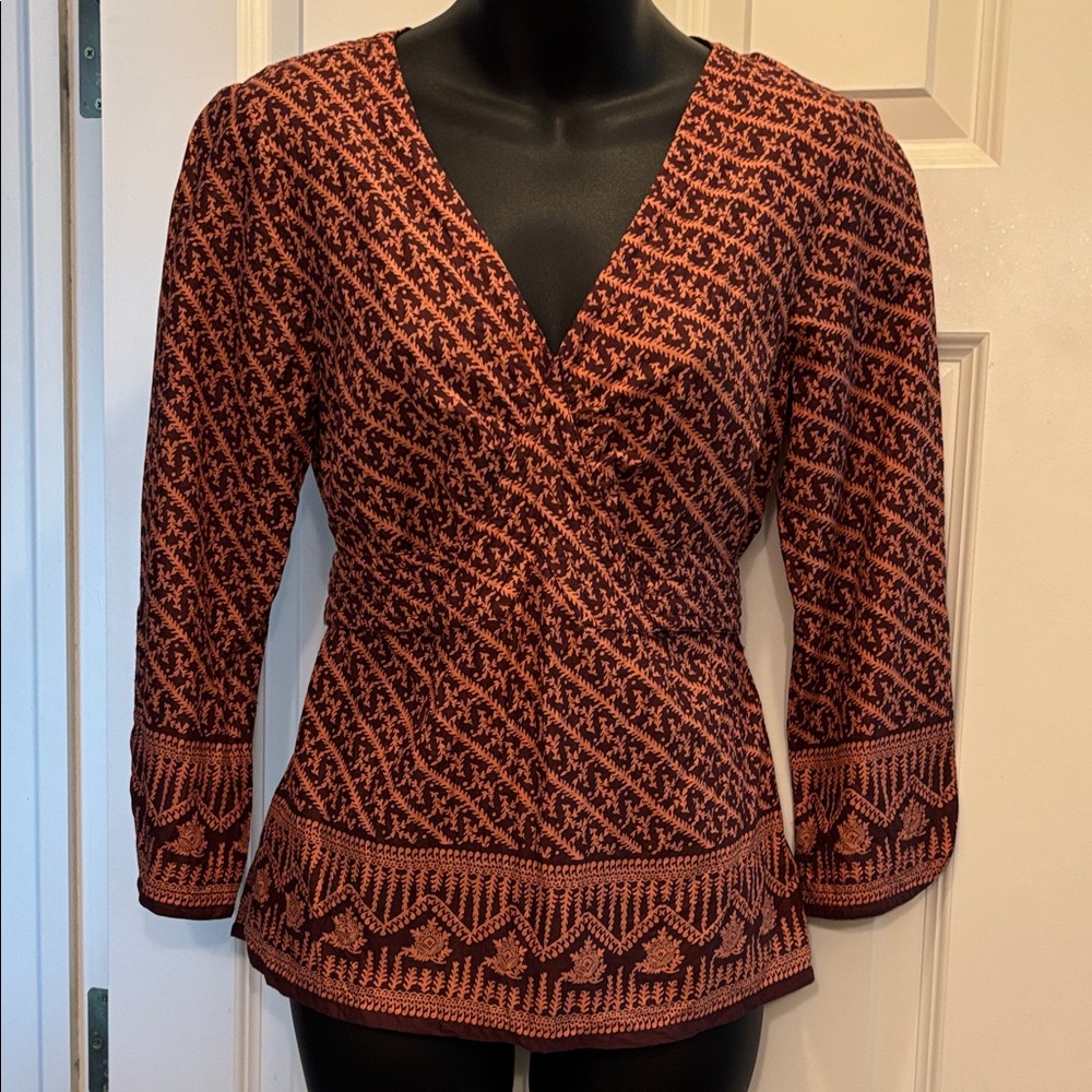 100% Cotton Voile Wrap Top
